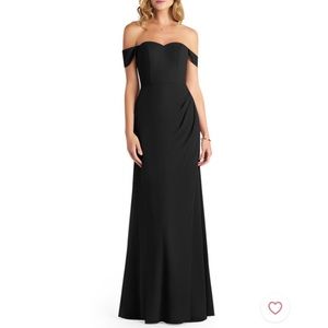 Azazie Brand New Black Jordyn Bridesmaid Dress Size 6 A6